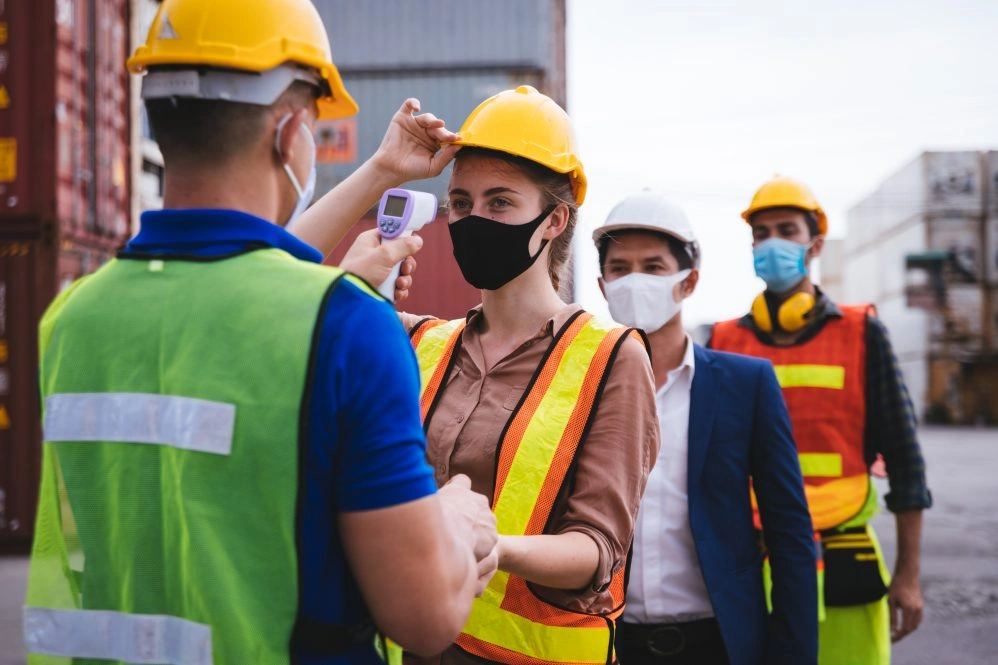Worker protected from airborne contaminants after an exposure assessment